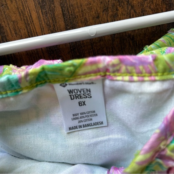 Girls, Purple and Green,  Flutter Sleeve Fit-and-Flare Sundress - Picture 5 of 6